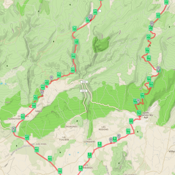 Le Mas / St Saturnin / Colm de la Liguière (petit Ventoux !) Javon / Lioux / Roussillon. 